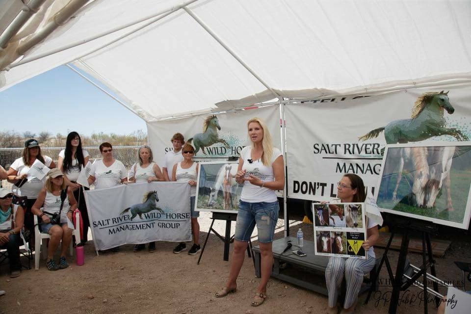 Press Conference and PZP demonstration on SRWHMG property