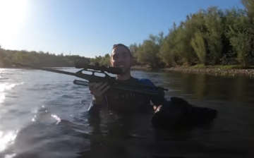 The Riverholics find a gun in 25 feet deep whirl pool