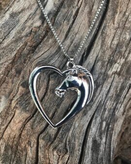 Heart of Love Horse Necklace
