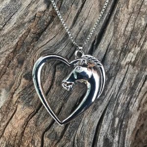Heart of Love Horse Necklace