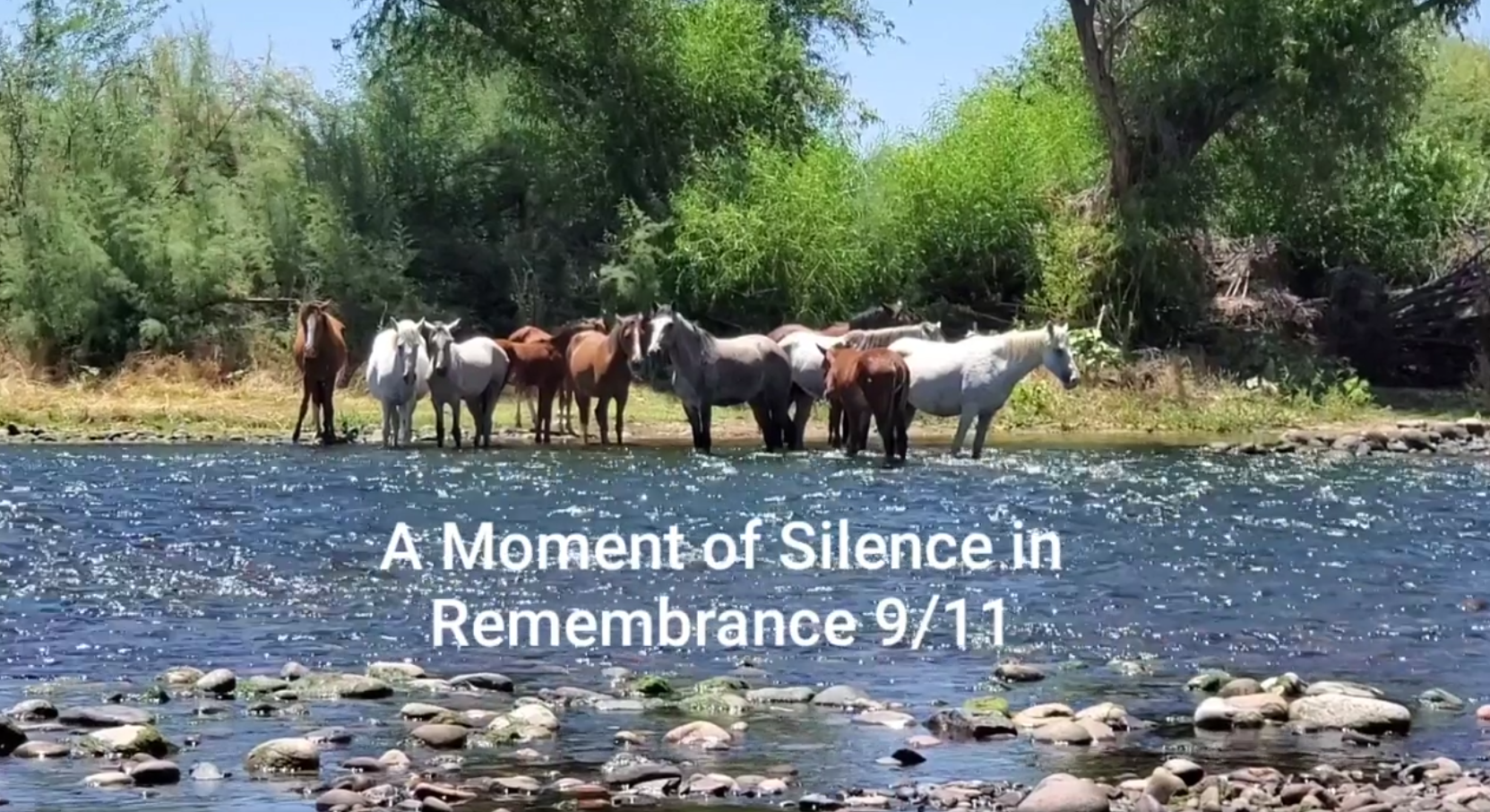 A moment of silence in remembrance of 9-11 …