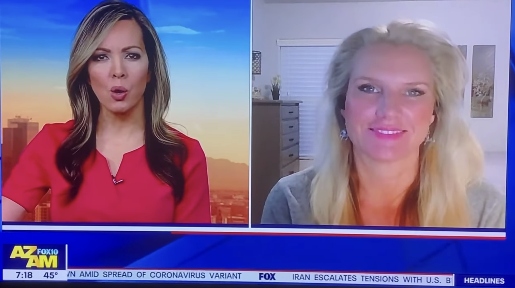 Simone live on Fox 10 news this morning.