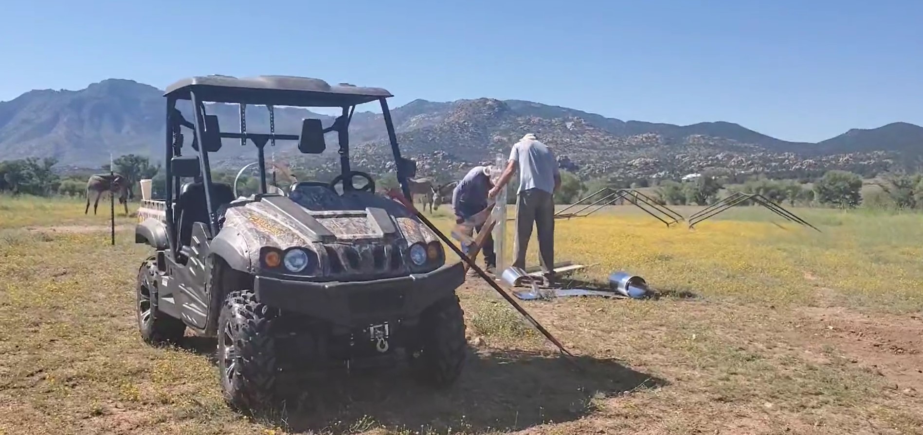 Please help us finish fencing 6 acres for our rescued Alpine wild horses!