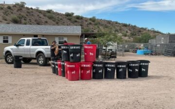 Garbage cans for Goldfield, Blue Point and Pebble Beach!