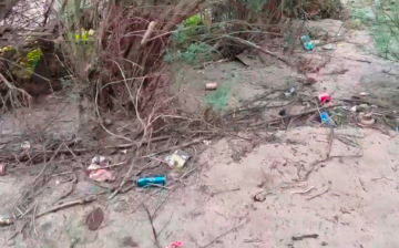 As part of our habitat improvement program, we pick up trash along the Salt River.