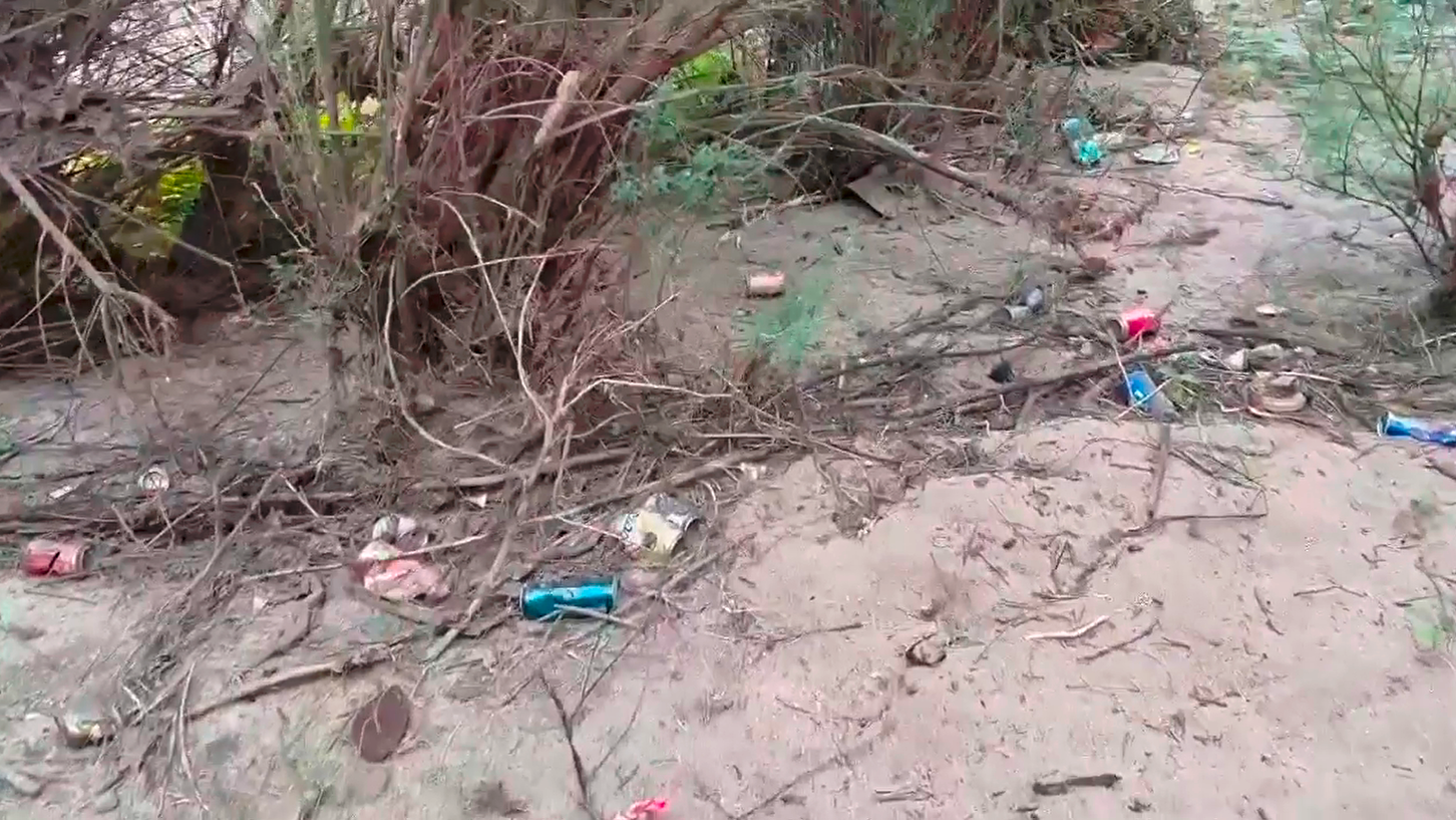 As part of our habitat improvement program, we pick up trash along the Salt River.