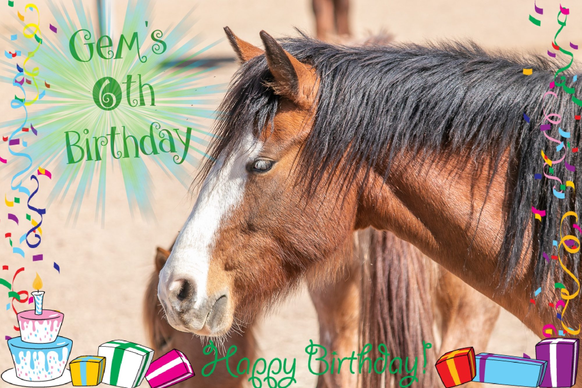 Happy Birthday 6th Birthday, Gem!